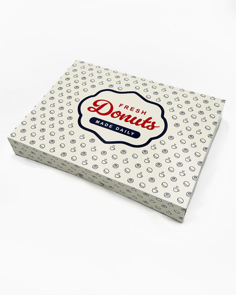Box Donut 1-DZ Flat Printed (Fresh Made Daily) 125ct. Frankston