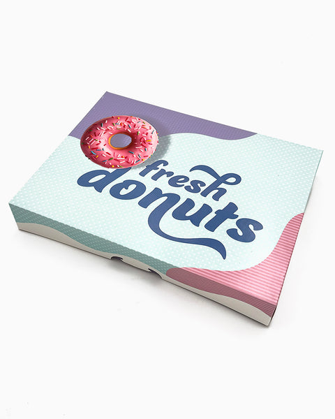 Box Donut 1-DZ Flat Printed (Fresh Donuts) 125ct. Frankston