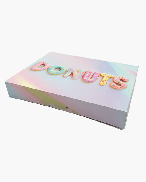 Box Donut 1-DZ Flat Printed (Pastel) 125ct. Frankston